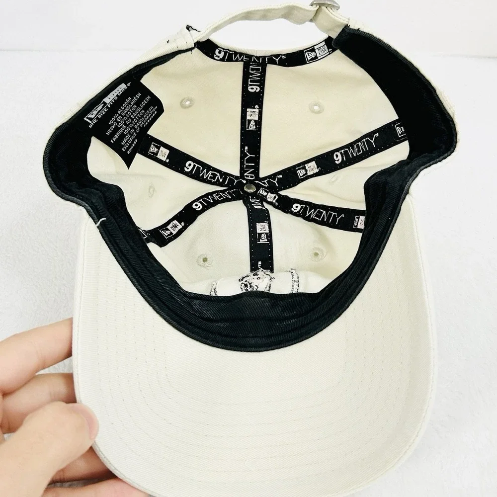 New Era Horse Patch Logo 9TWENTY Hat Cap‎ Adjustable Strapback Beige Outdoors